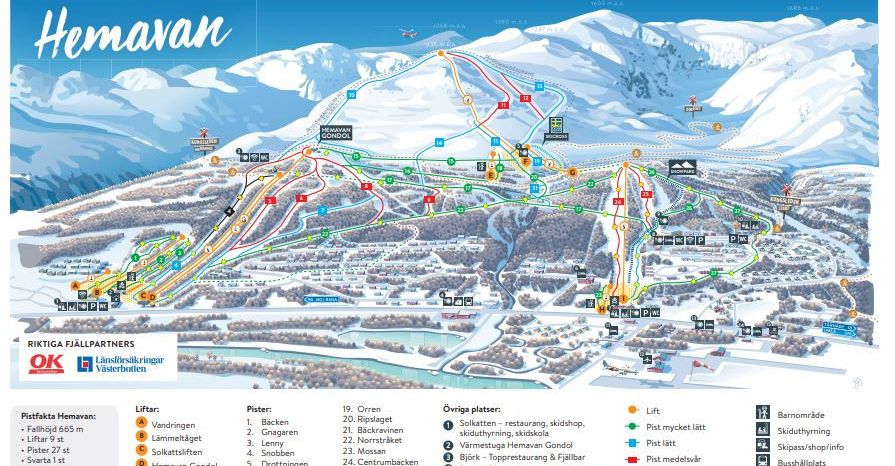 Information about the ski resort Hemavan