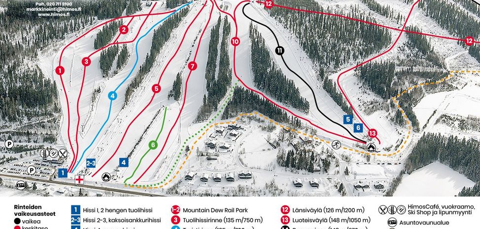 Information about the ski resort Himos