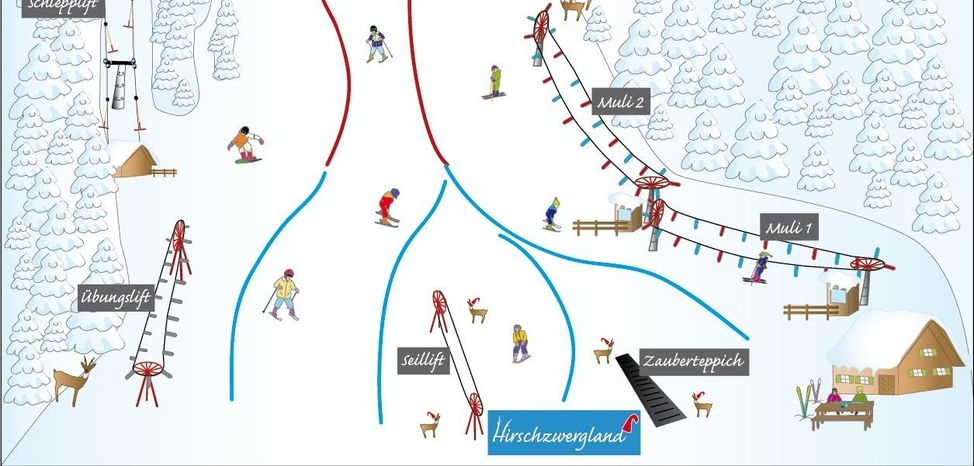 Trail map Hirschberglifte Kreuth