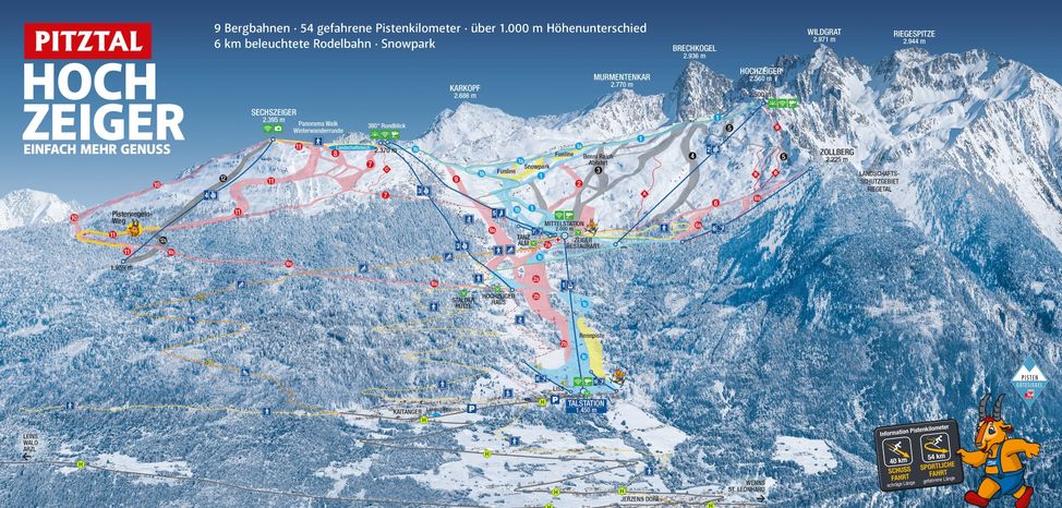 Information about the ski resort Hochzeiger Pitztal