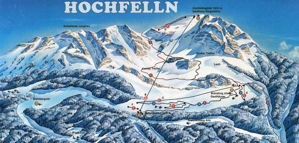 Information about the ski resort Hochfelln