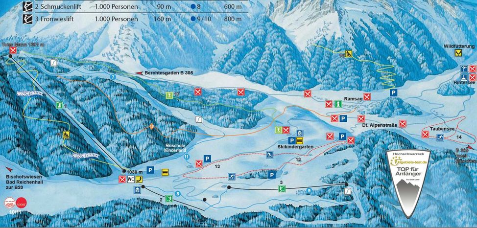 Information about the ski resort Hochschwarzeck
