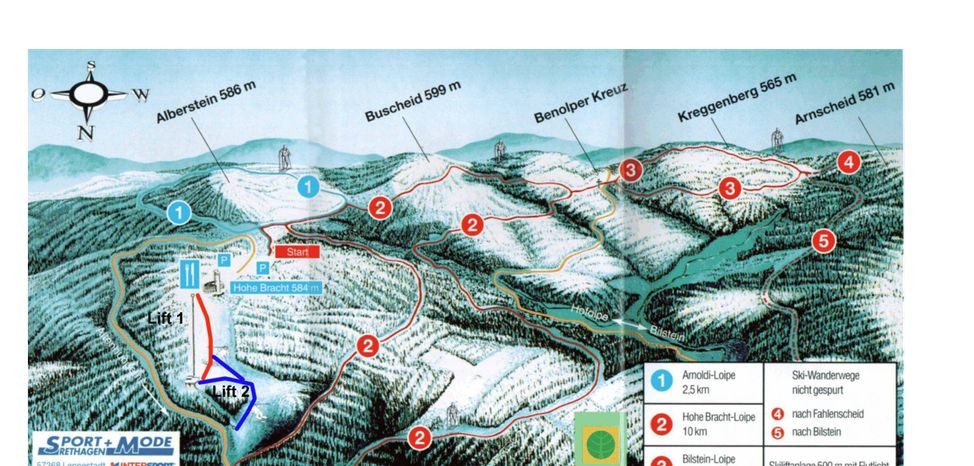 Information about the ski resort Hohe Bracht - Lennestadt