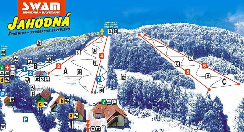 Information about the ski resort Jahodna