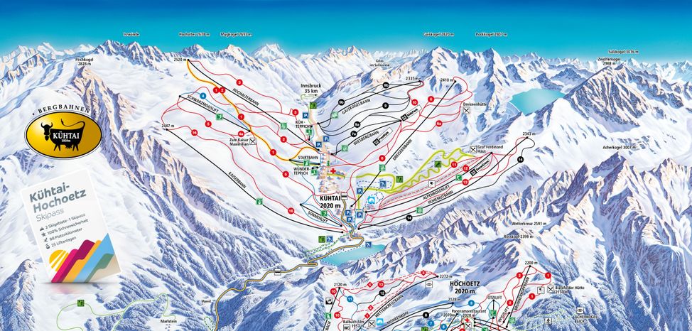 Information about the ski resort Kühtai