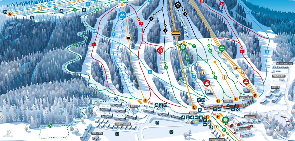 Information about the ski resort Kungsberget