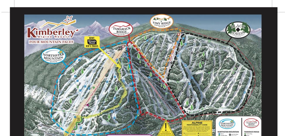 Trail Map Kimberley Alpine Resort