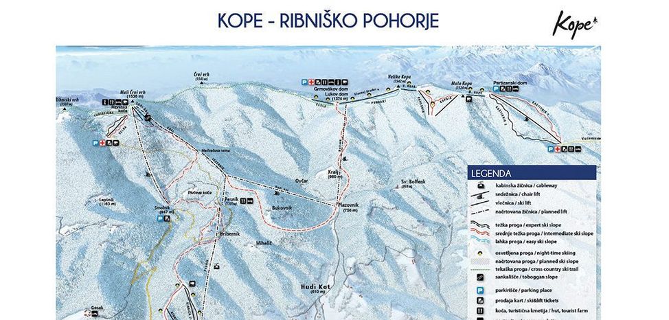 Information about the ski resort Kope