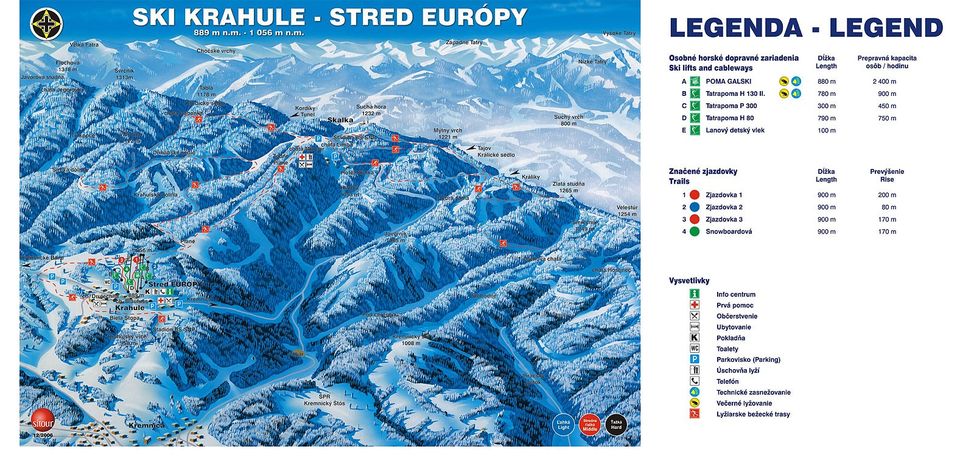 Information about the ski resort Krahule