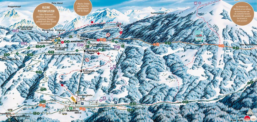 Information about the ski resort Kristberg Silbertal