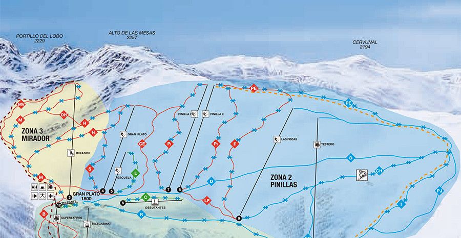 Information about the ski resort La Pinilla