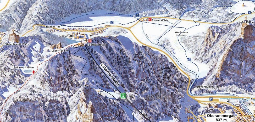 Information about the ski resort Laber