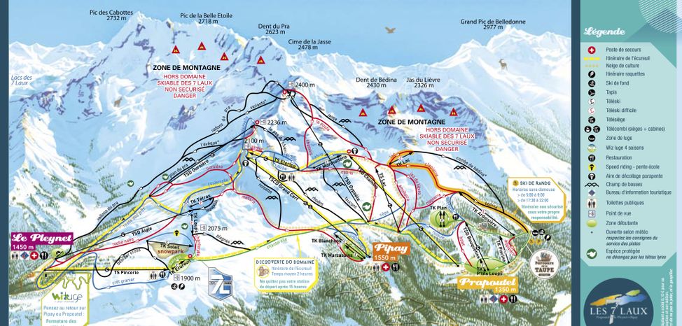 Information about the ski resort Les 7 Laux