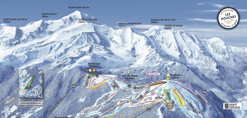 Information about the ski resort Les Houches (Vallée de Chamonix)