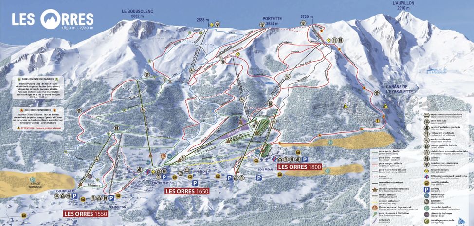 Information about the ski resort Les Orres