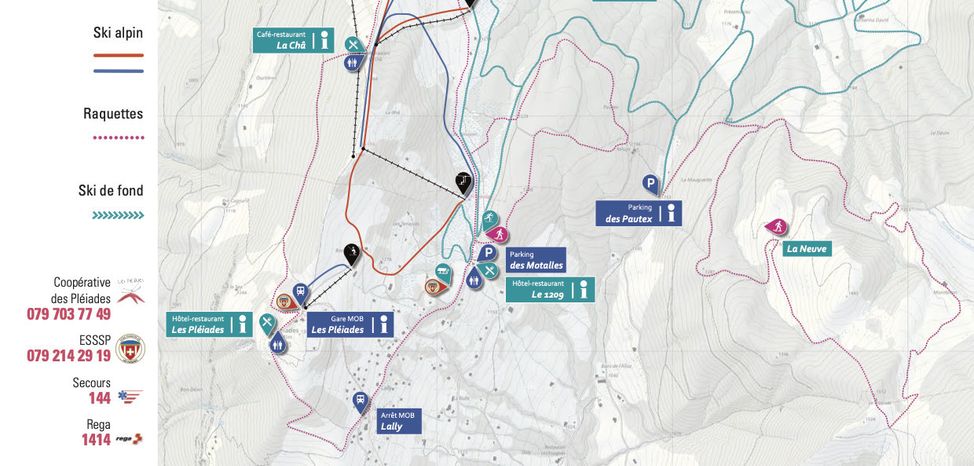 Information about the ski resort Les Pleiades