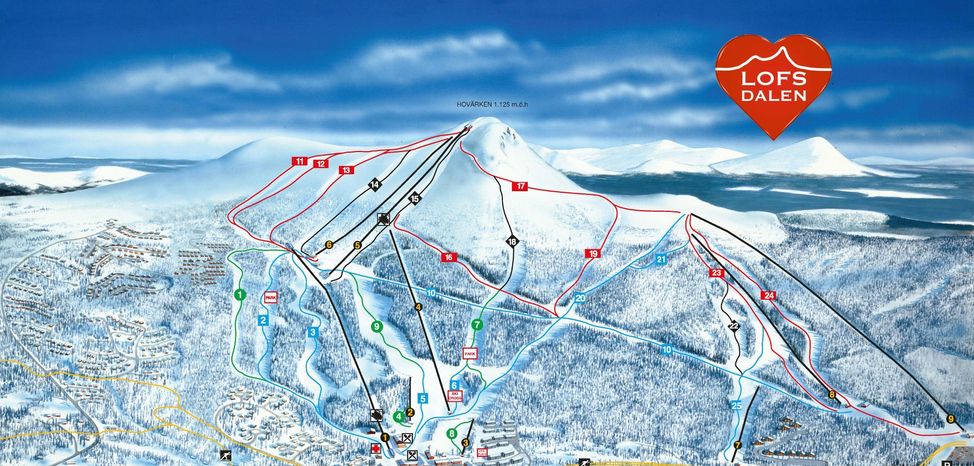 Information about the ski resort Lofsdalen