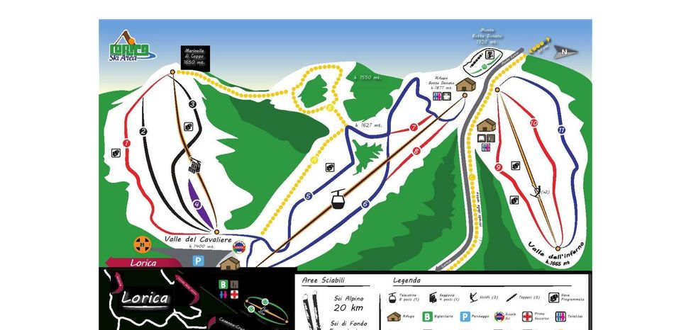Information about the ski resort Lorica