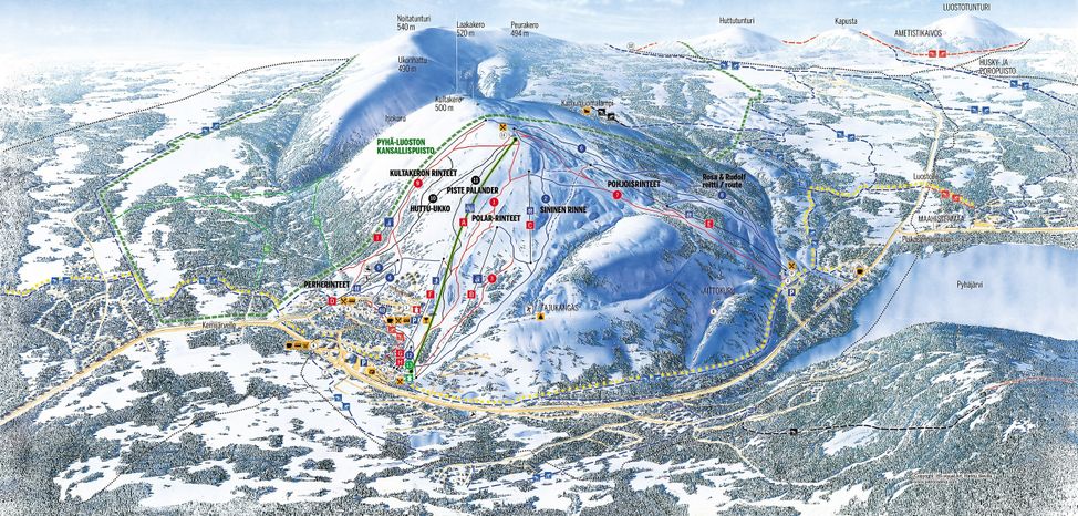 Information about the ski resort Pyhä