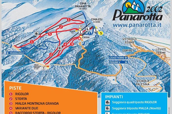 Information about the ski resort Panarotta 2002
