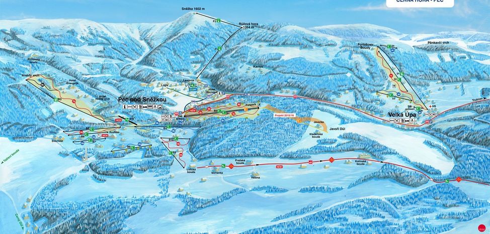 Information about the ski resort Pec pod Snezkou