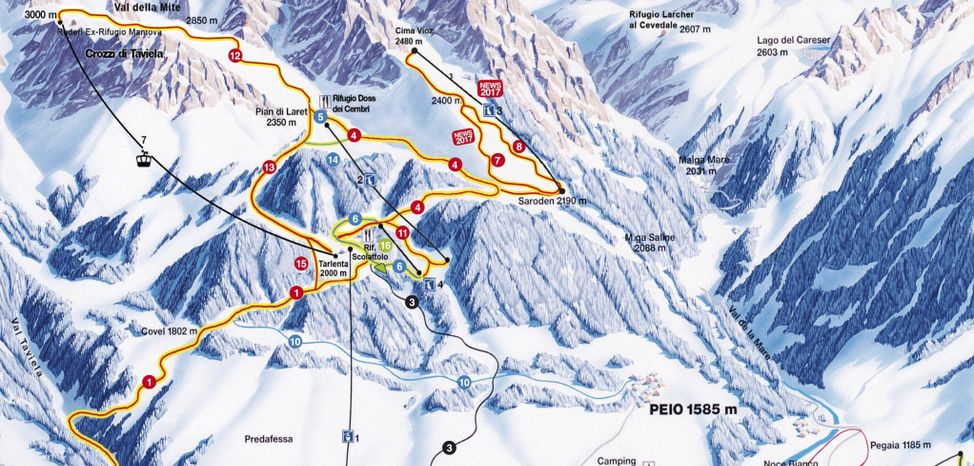 Information about the ski resort Pejo 3000