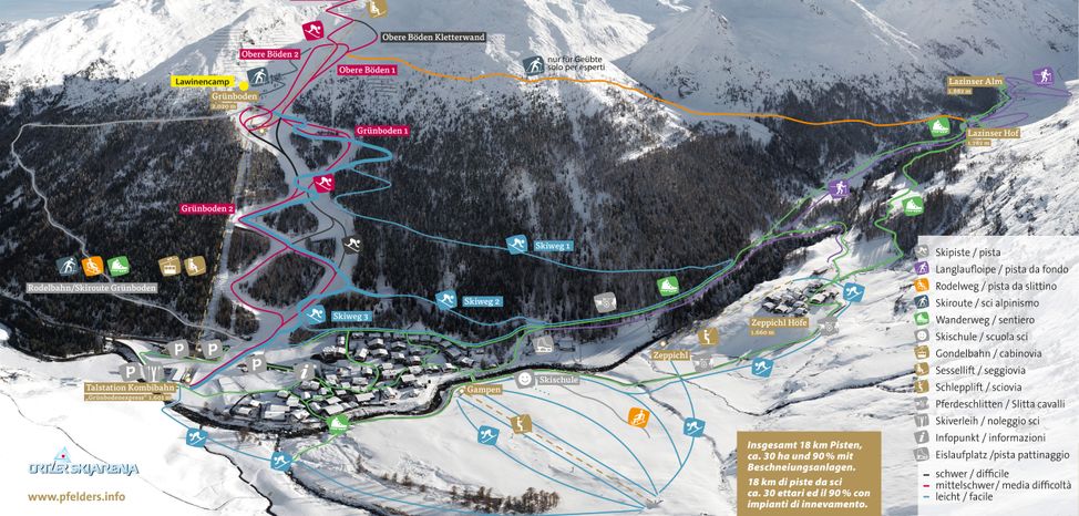 Information about the ski resort Pfelders