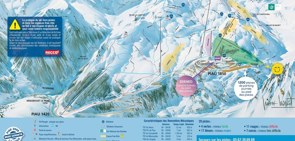 Information about the ski resort Piau Engaly