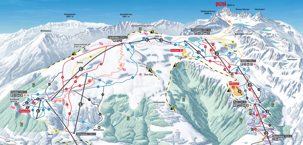 Information about the ski resort Pizol