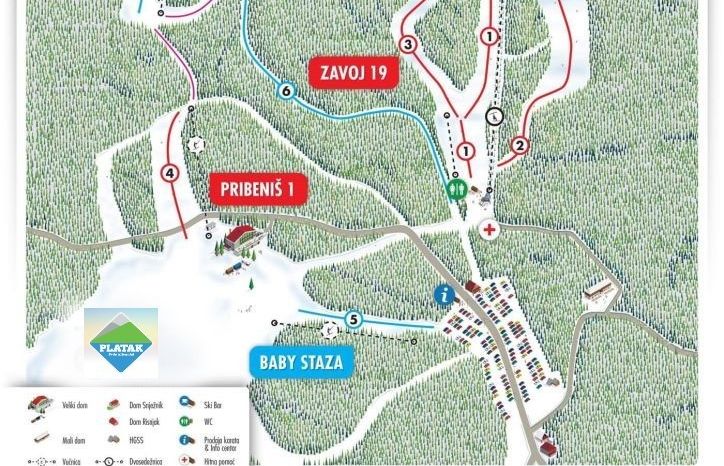 Information about the ski resort Platak
