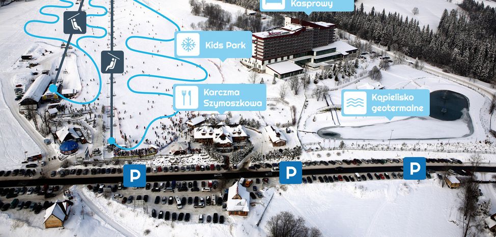 Trail map Polana Szymoszkowa Zakopane