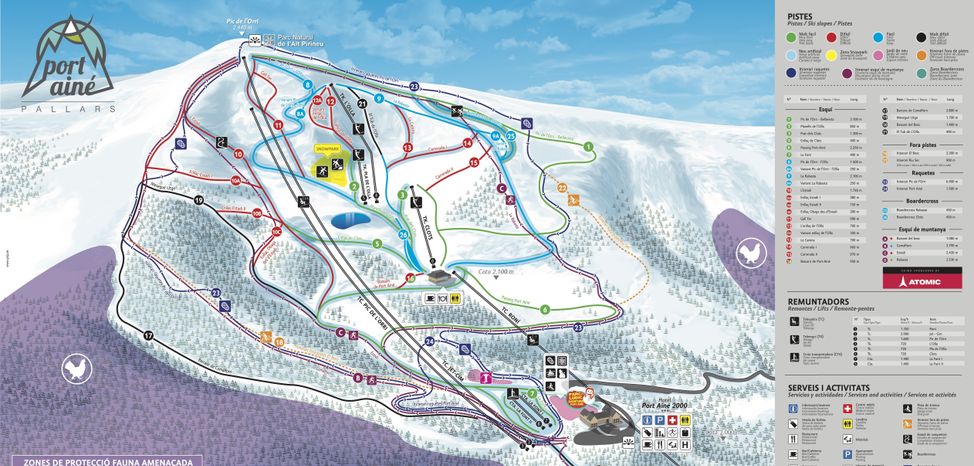 Information about the ski resort Port Aine