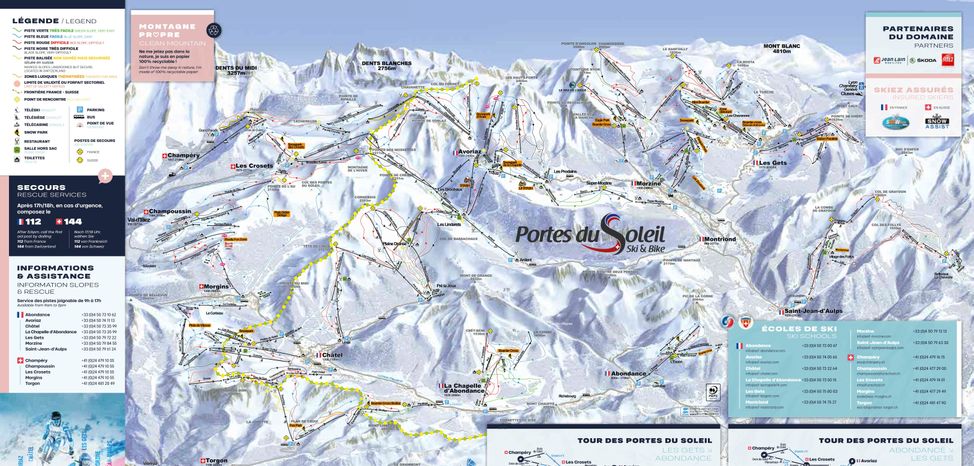 Information about the ski resort Portes du Soleil