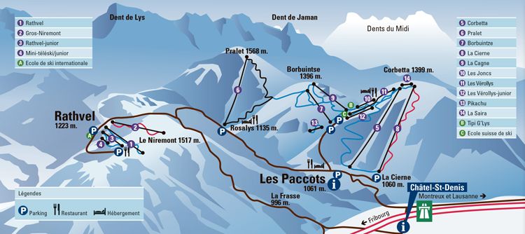 Information about the ski resort Rathvel