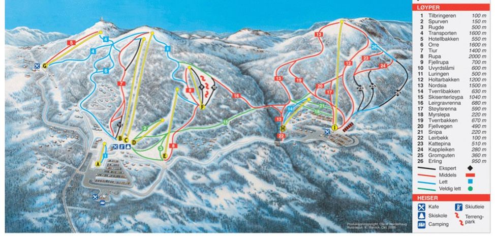 Information about the ski resort Rauland