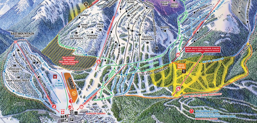 Information about the ski resort Red Mountain Resort