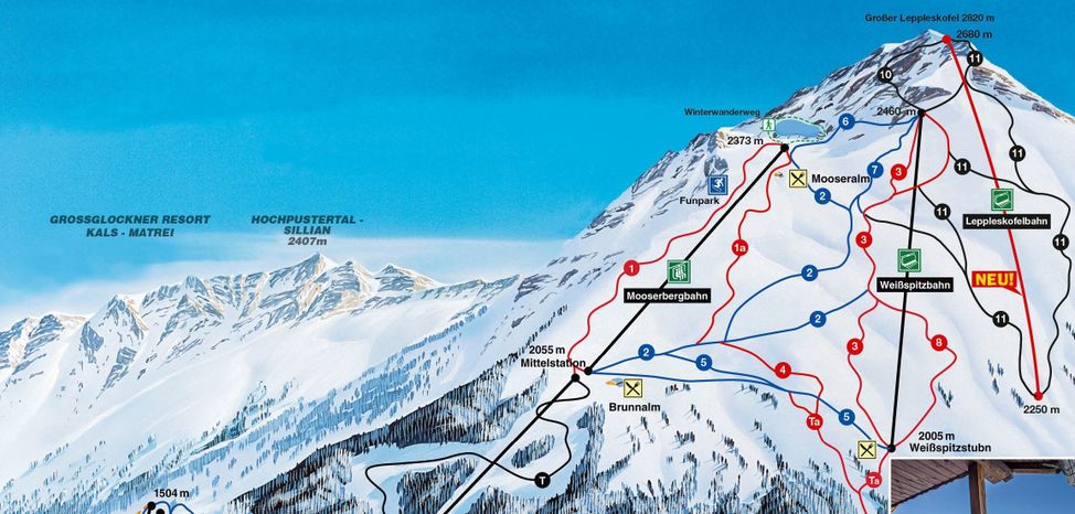 Information about the ski resort St Jakob im Defereggental