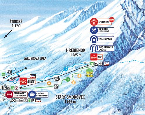 Trail map Stary Smokovec