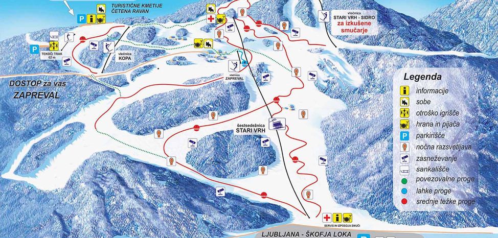 Information about the ski resort Stari Vrh
