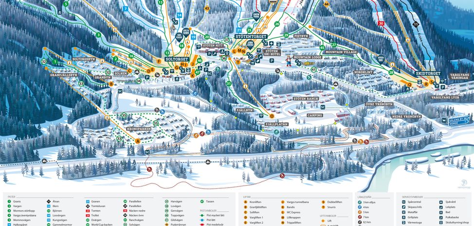 Information about the ski resort Stöten