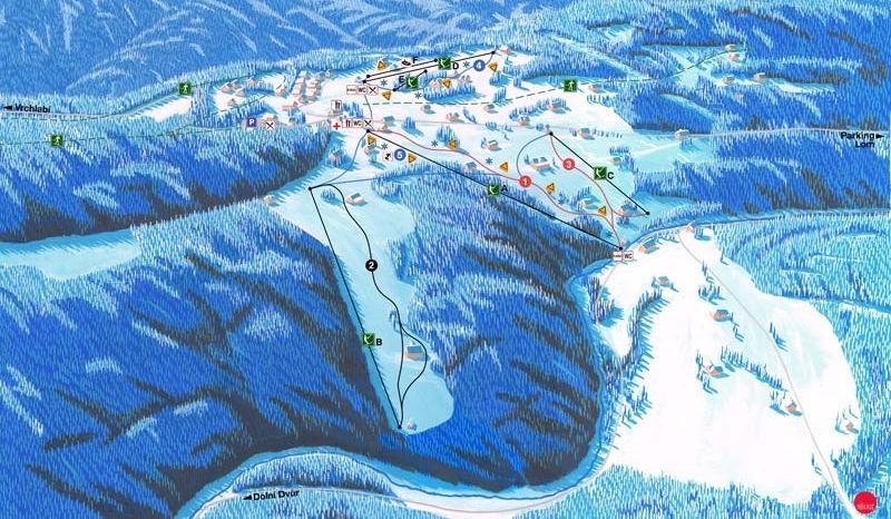 Information about the ski resort Strazne