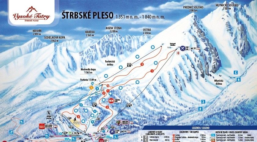Information about the ski resort Strbske Pleso