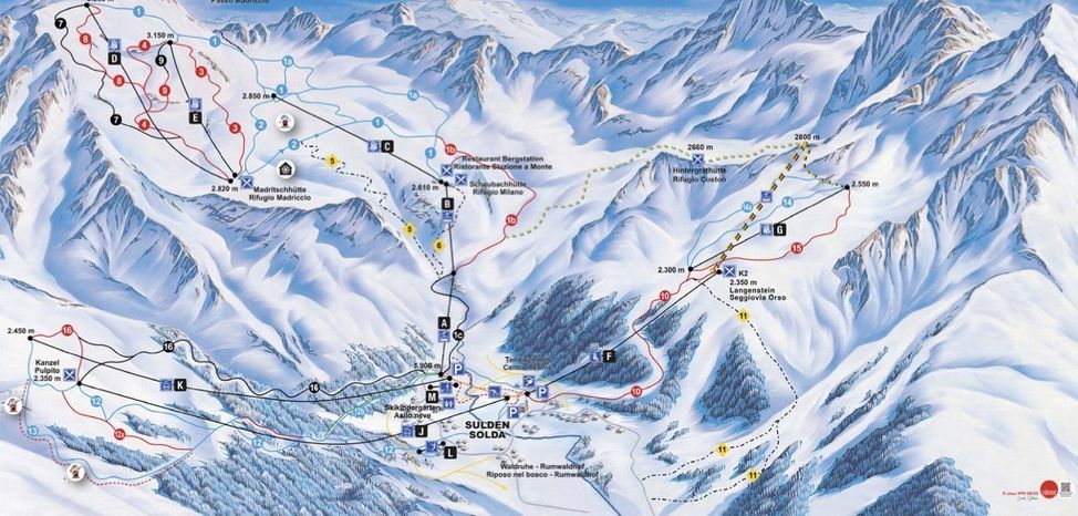 Information about the ski resort Sulden