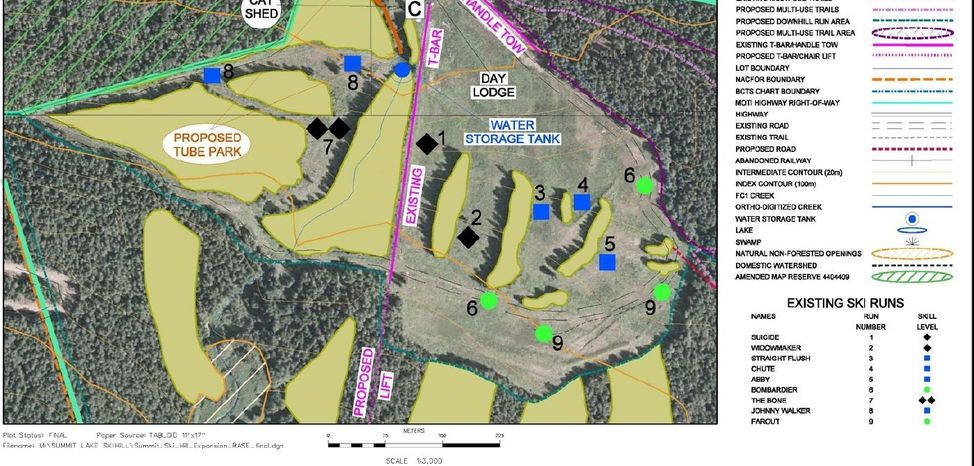 Information about the ski resort Summit Lake Ski Area
