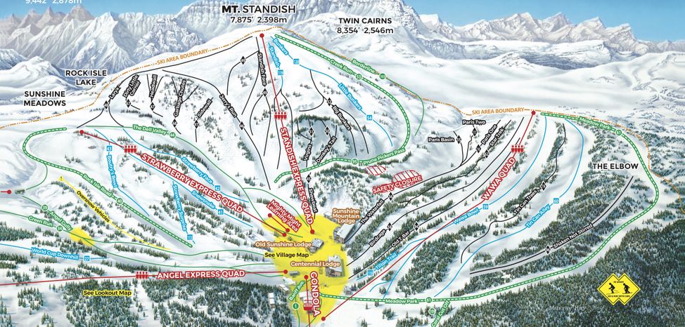 Information about the ski resort Sunshine Village