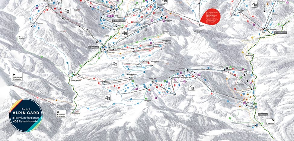 Information about the ski resort Saalbach Hinterglemm Leogang Fieberbrunn