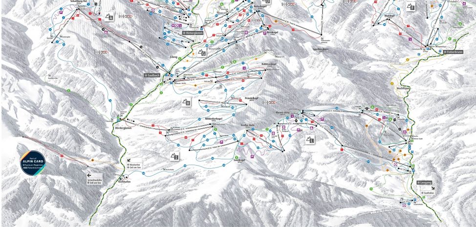 Information about the ski resort Saalbach Hinterglemm Leogang Fieberbrunn