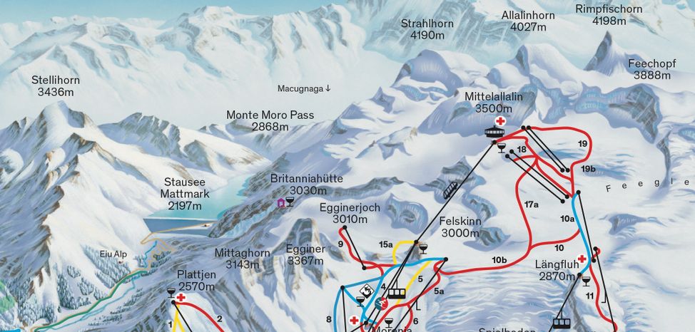 Information about the ski resort Saas Fee