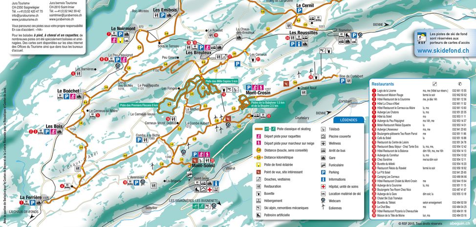 Information about the ski resort Saint Imier Mont Soleil