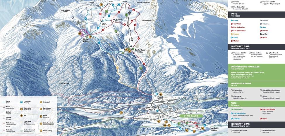 Information about the ski resort San Bernardino